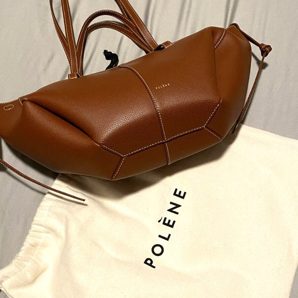 Polene Bags Polene Mini Cyme Tote Bag In Cognac Poshmark